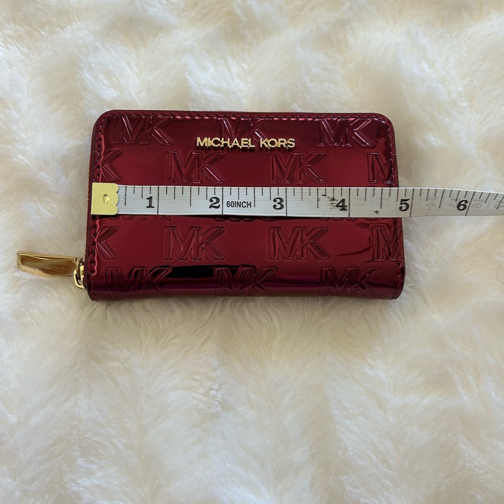 Michael Kors Small Cherry Metallic Wallet - Picture 3 of 7